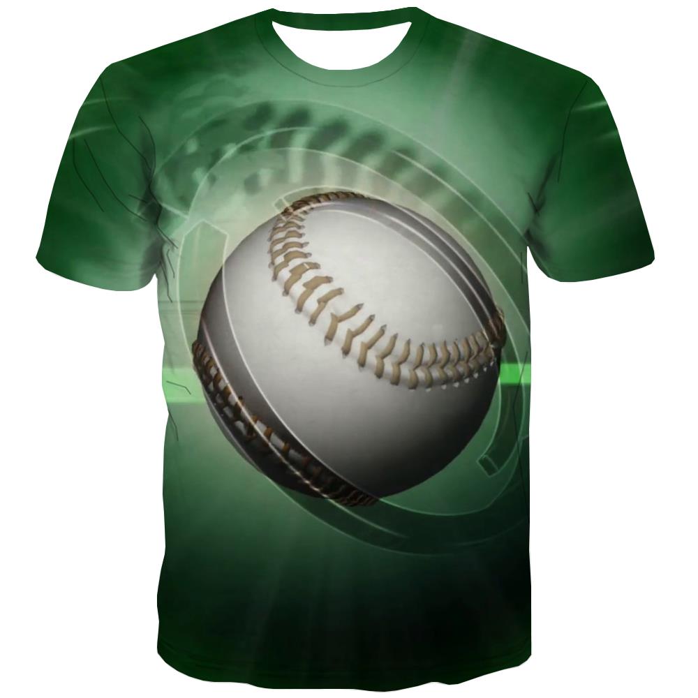 Baseball T-shirt Men Stadium T-shirts 3d Game Tshirt Anime White Shirt Print