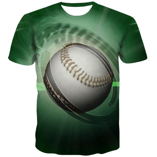 Baseball T-shirt Men Stadium T-shirts 3d Game Tshirt Anime White Shirt Print