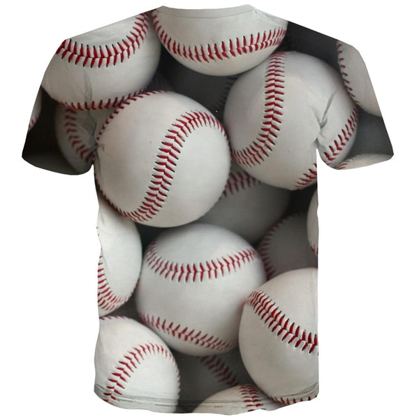 
Baseball T-shirt Men Stadium T-shirts Graphic Game Tshirts Cool White T-shirts 3d
                