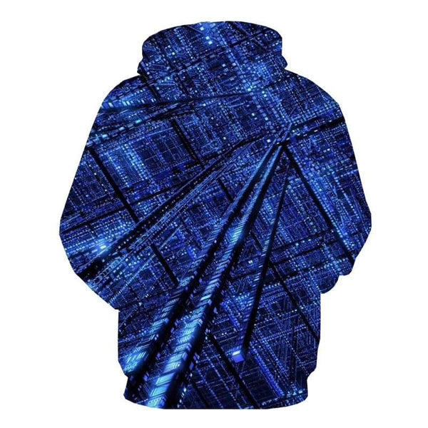
Technology Hoodie Men Metal Sweatshirt Printed Blue Hoodie Print Unisex - KYKU
                