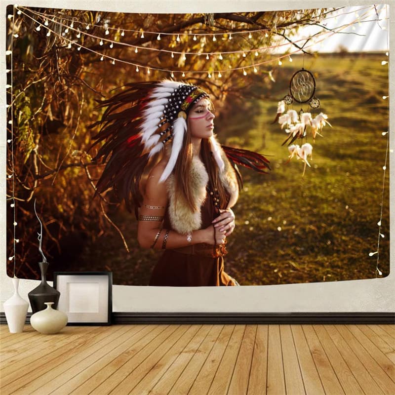 Indios Tapestry Colorful Tenture Mandala Landscape Wall Tapestry Wall Hanging