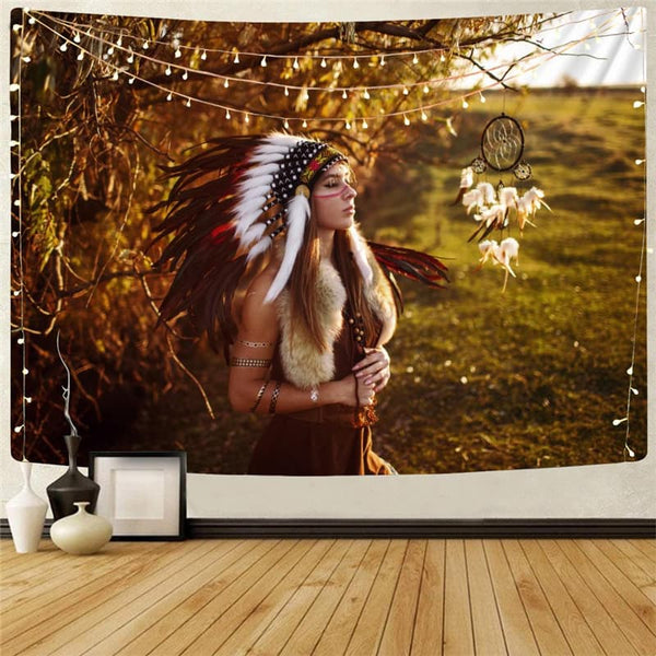 Indios Tapestry Colorful Tenture Mandala Landscape Wall Tapestry Wall Hanging