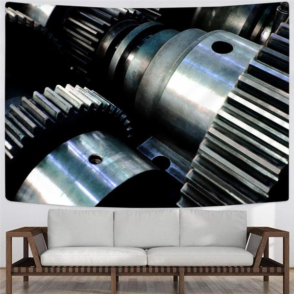 
Metal Tapiz Engine Tenture Mandala Gear Wall Tapestry Punk Rock Tapestries
                