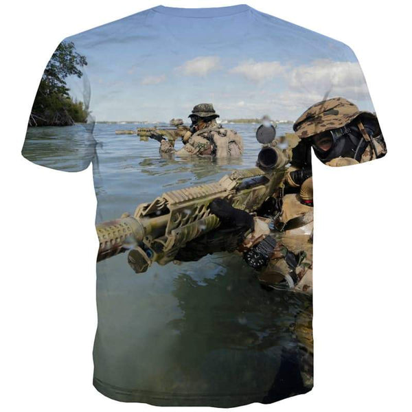 
Gun T-shirt Men Metal Tshirts Novelty War T shirts Funny Water Tshirt Anime Landscape Shirt Print - KYKU
                