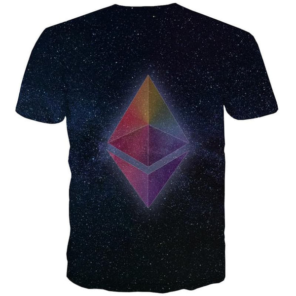 
Ethereum T shirt Men Retro T-shirts 3d Art Tshirt Printed Galaxy Shirt Print
                