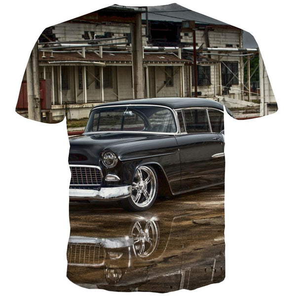 
Racing Car T-shirt Men Metal Tshirts Novelty City Tshirts Casual Gray Tshirt Printed Retro T shirts Funny
                