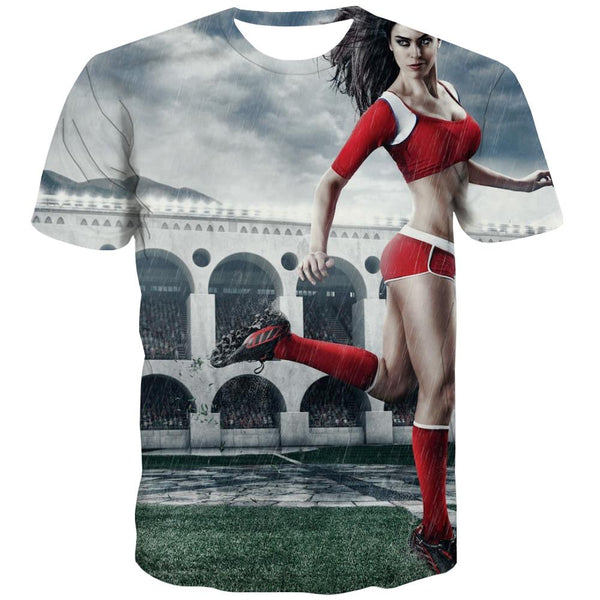 Lawn T-shirt Men Football T-shirts 3d Athletics Tshirts Novelty Stadium Tshirts Cool