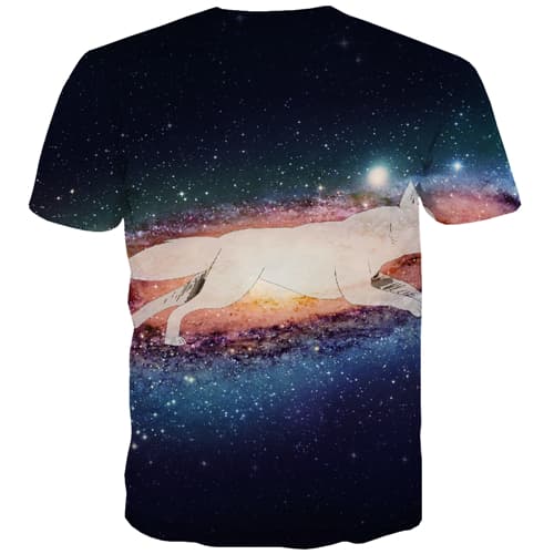 
Galaxy T-shirt Men Wolf Tshirts Casual Animal T-shirts 3d Space Tshirts Novelty Harajuku T shirts Funny - KYKU
                