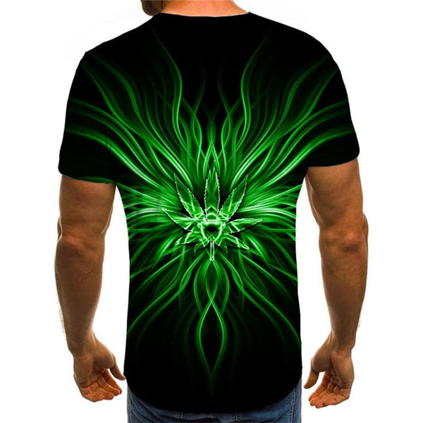 
Weeds T shirt Men Abstract Shirt Print Green Tshirts Casual Harajuku T-shirts 3d
                