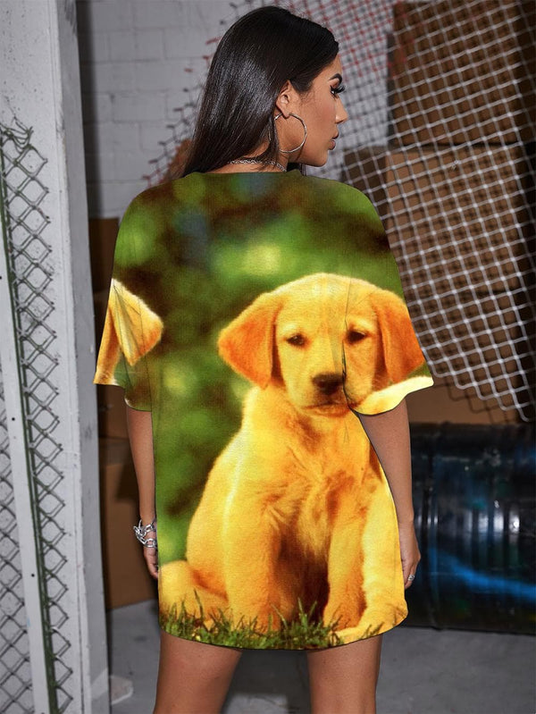 
Dog T Shirt Women Animal Punk Rock Home Funny T shirts Harajuku Tshirt Printed
                