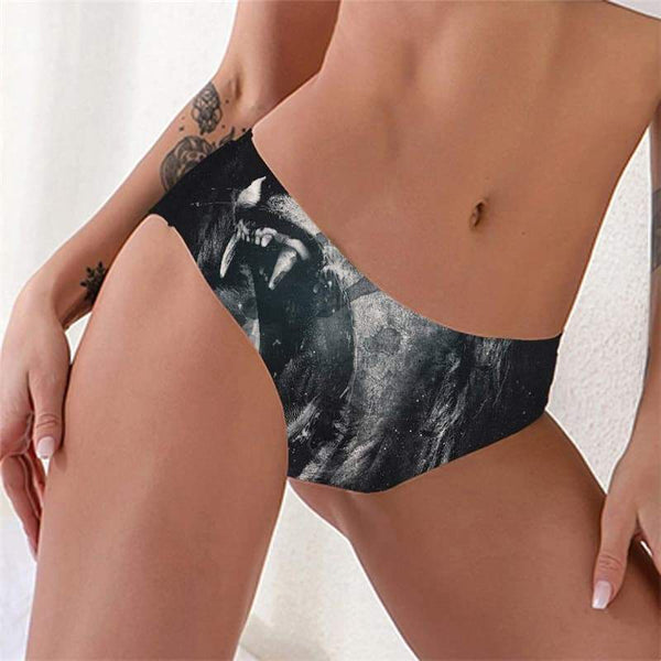 Lion Panties Women Animal Pantys Anime Lingerie Female Ferocious Seamless Harajuku Tanga - KYKU