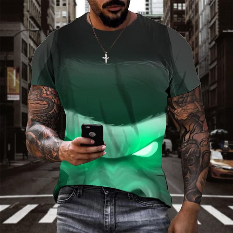 Orangutan T-shirt Men Animal Funny T shirts Ferocious Shirt Print Harajuku Tshirts Casual