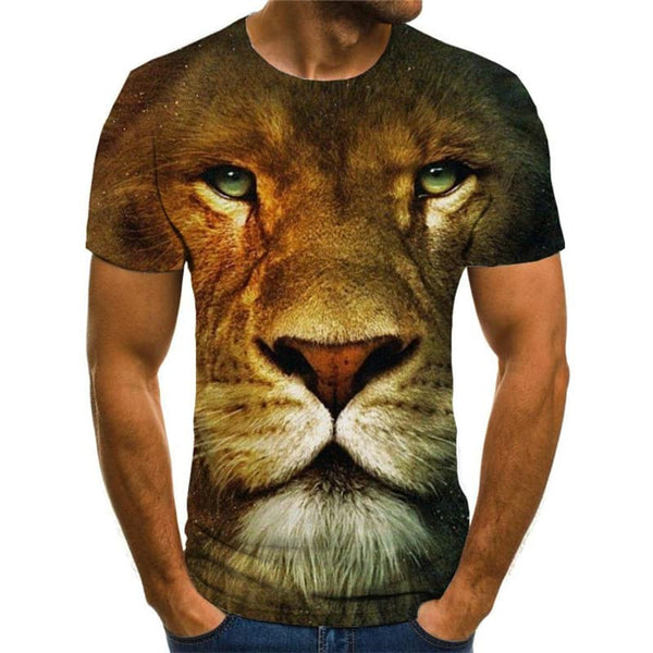 
Lion T-shirt Men Animal Anime Clothes Galaxy Tshirt Printed Funny Tshirts Casual
                