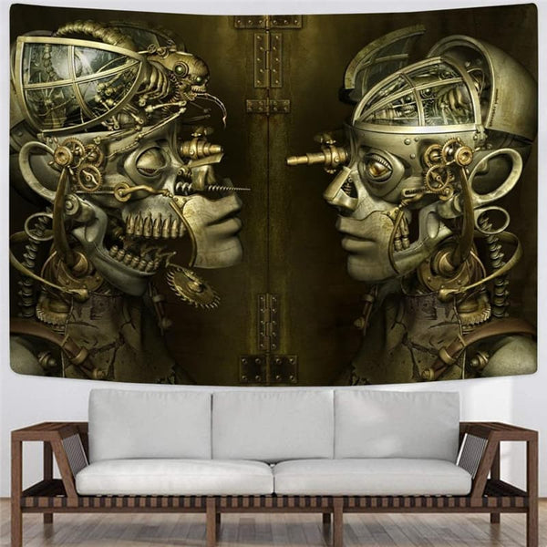 
Metal Tapiz Engine Tenture Mandala Gear Home Tapestrys  Wall Tapestry Punk Rock Tapestries
                
