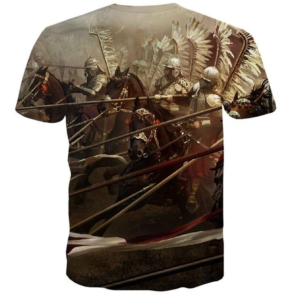 
War T-shirt Men Military T shirts Funny Horse Tshirt Anime Animal Tshirt Printed - KYKU
                