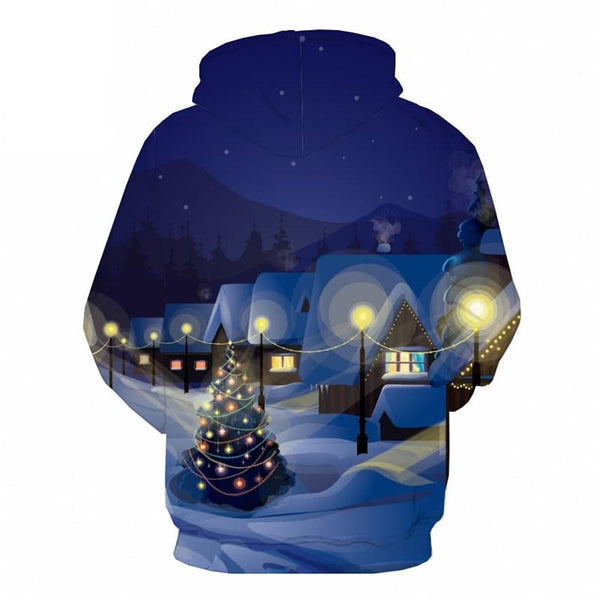 
Christmas Hoodie Men New Year Hoody Anime Snow Hoodie Print Christmas Tree Sweatshirt Printed
                