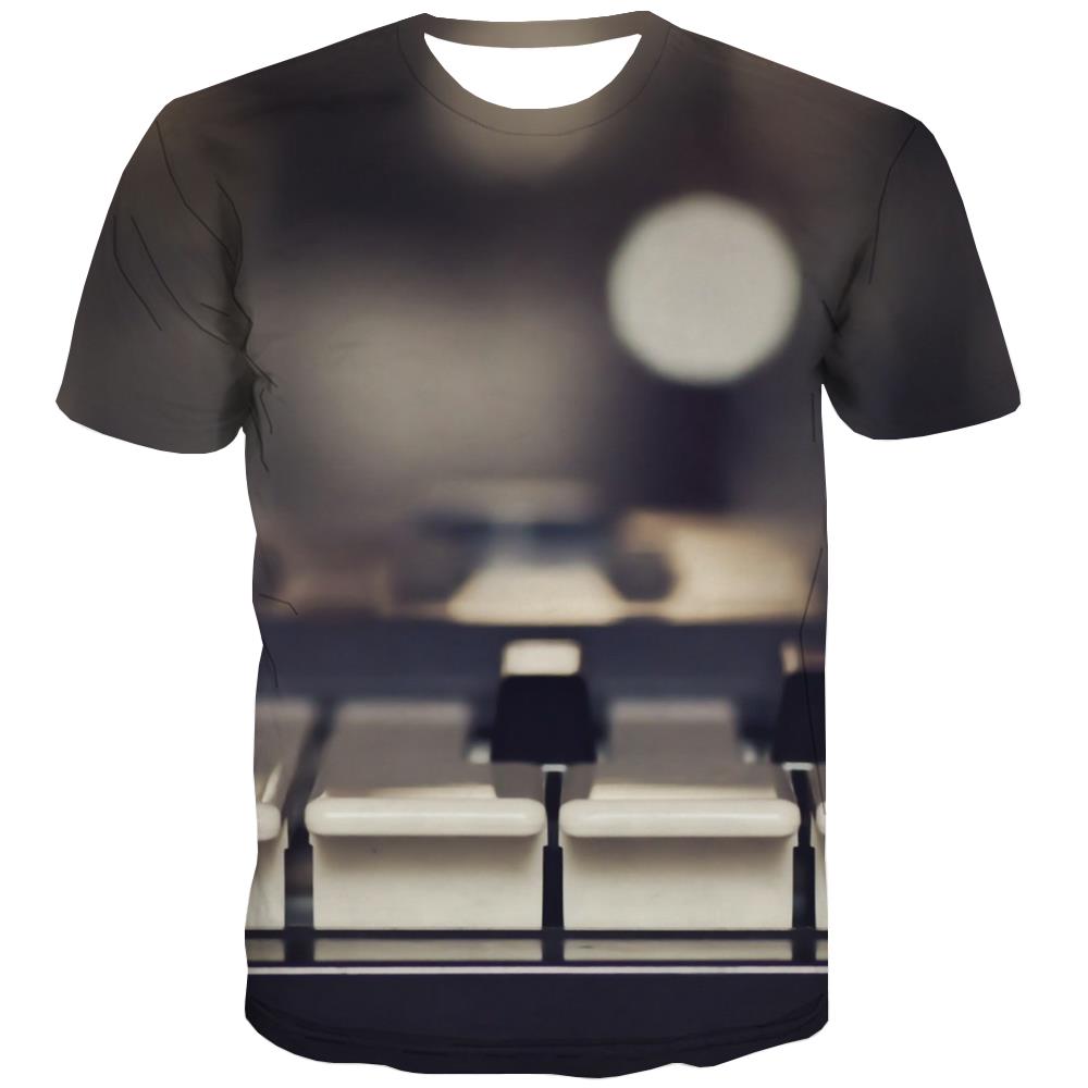 Music T shirts Men Instrument T-shirts Graphic Retro Tshirt Printed Electronic Tshirts Novelty