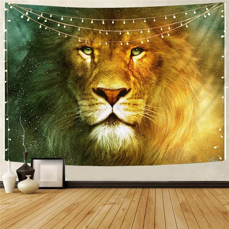 Lion Tapiz Animal Wall Tapestry Anime Tapestries Nebula Home Tapestrys Galaxy Rug Wall