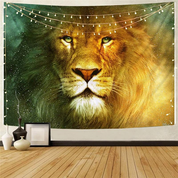 Lion Tapiz Animal Wall Tapestry Anime Tapestries Nebula Home Tapestrys Galaxy Rug Wall