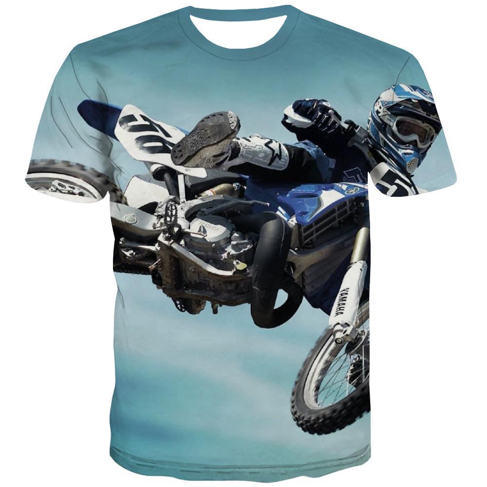 Motocross T shirts Men motorcycle Tshirt Printed Offroad Tshirts Novelty - KYKU