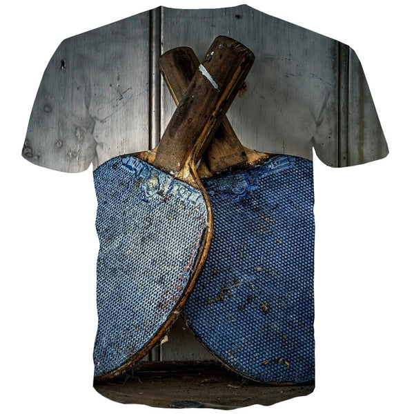 
Pingpong T-shirt Men Game T shirts Funny Movement Shirt Print Short Sleeve
                