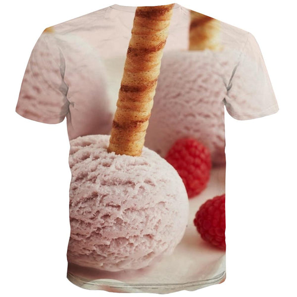 
Sweet T-shirt Men Gourmet Tshirts Casual Icecream T-shirts 3d Colourful Tshirt Anime
                