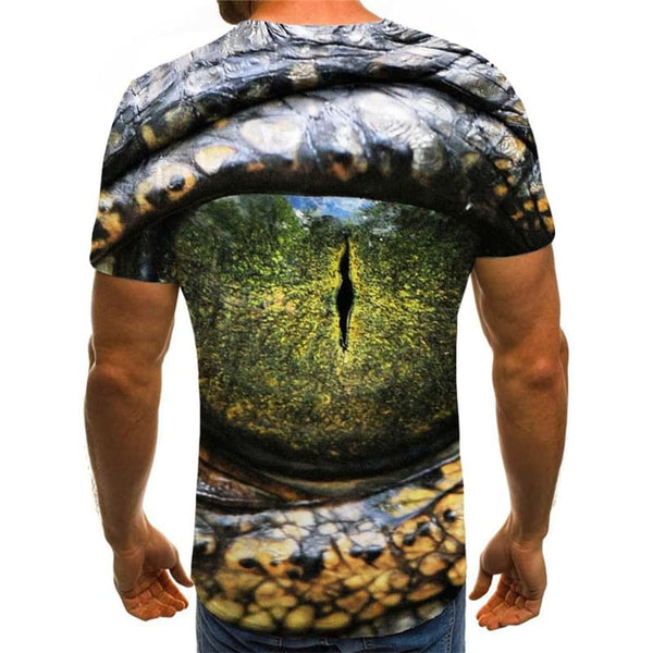 
Crocodile T-shirt Men Animal Tshirts Casual Eye Anime Clothes Harajuku Tshirt Printed
                