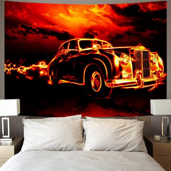 
Flame Tapiz Car Home Tapestrys Hip Hop Tenture Mandala Wall Hanging Mandala
                