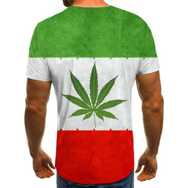 
Leaves T-shirt Men National Flag Funny T shirts Colorful T-shirts 3d Art Shirt Print
                