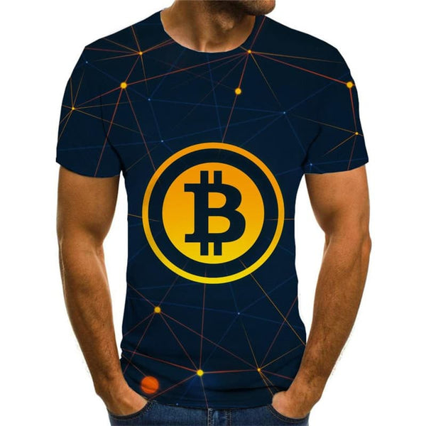 
Bitcoin T shirt Men Retro T-shirts 3d Harajuku Anime Clothes Novel Tshirts Casual
                