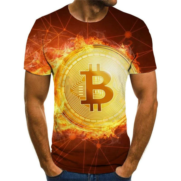 
Bitcoin T shirt Men Retro Shirt Print Galaxy Funny T shirts Abstract Tshirts Casual
                