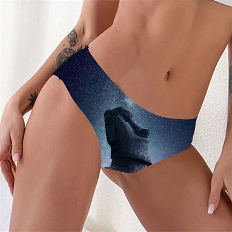 Galaxy Briefs Women Space Seamless Universe Lingerie Female Art Knickers