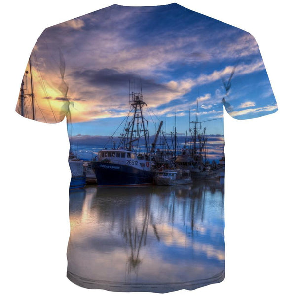 
fishing T shirts Men fish Tshirt Printed boat T-shirts 3d Short Sleeve Hip hop - KYKU
                