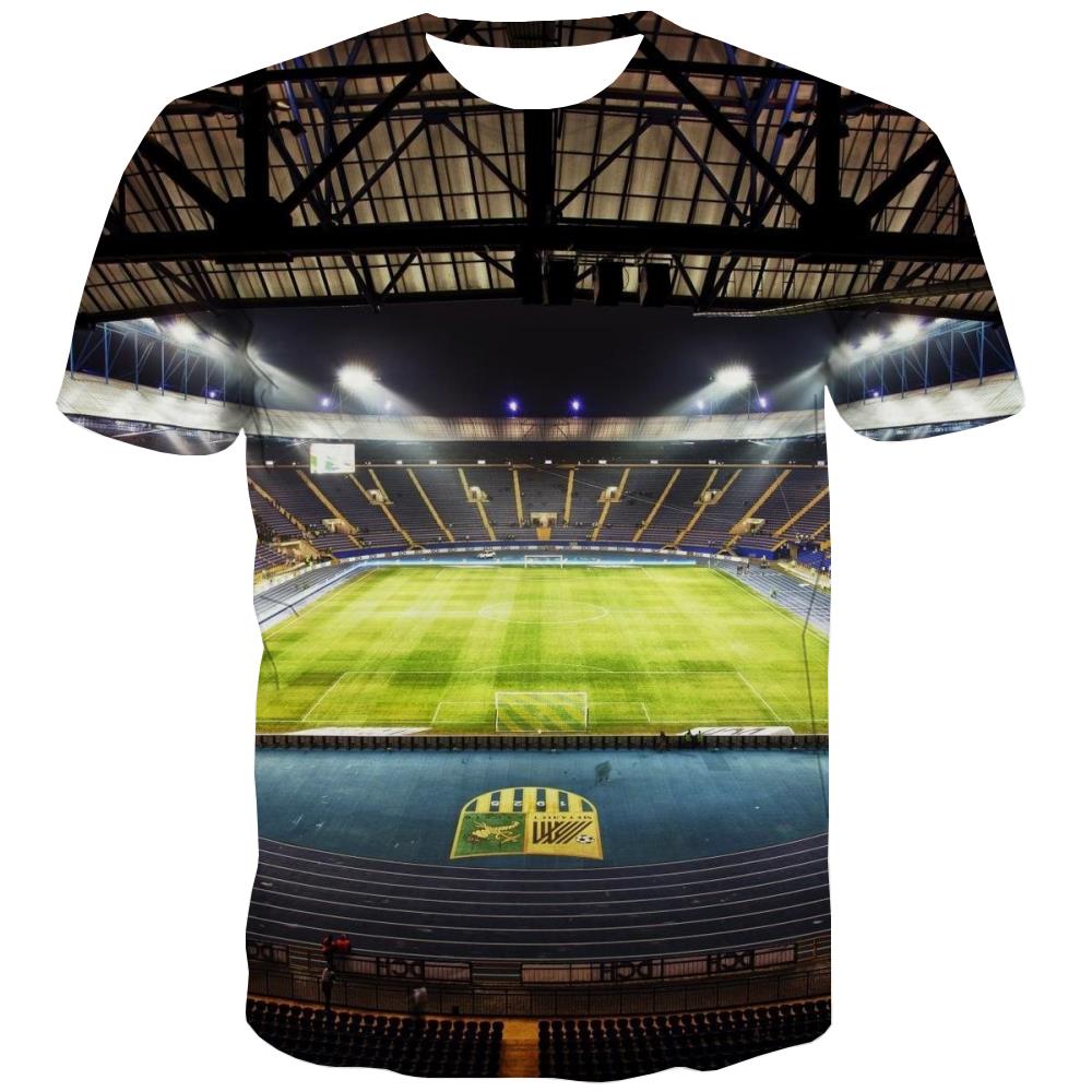 Lawn T shirts Men Football Tshirt Printed Athletics Shirt Print Stadium T shirts Funny