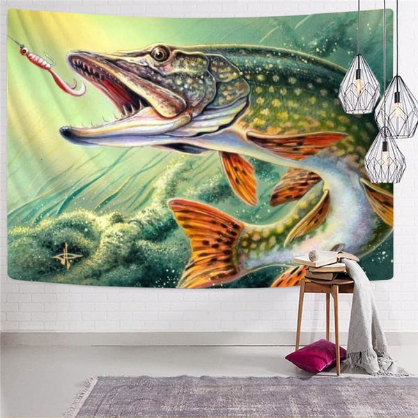 
Fish Tapiz Animal Wall Tapestry Fishinger Rug Wall Art Tapestries Wall Hanging
                