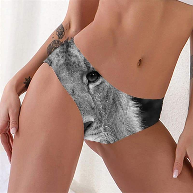 Lion Panties Women Animal Underwear Anime Tanga Harajuku Pantys Street Sexy - KYKU