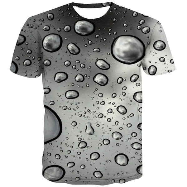 
Raindrop T-shirt Men Retro Funny T shirts Gray Tshirt Printed Art Anime Clothes
                