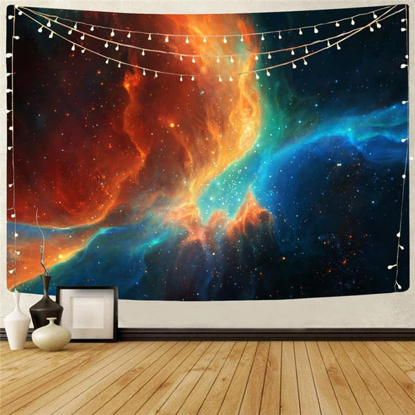 Galaxy Tapiz Space Home Tapestrys Universe Wall Tapestry Colorful Rug Wall Nebula Tapestries