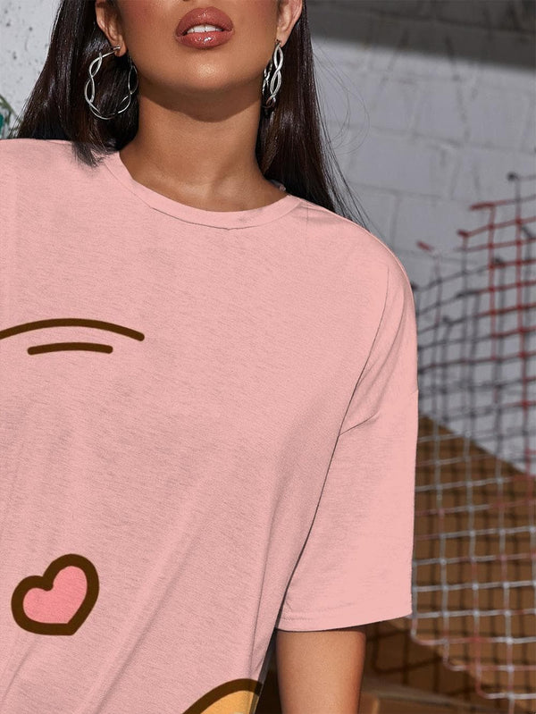 
Animal T Shirt Women Dog Punk Rock Love Shirt Print Bone Tshirt Printed Lovely Gothic
                