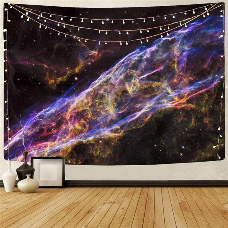 Space Tapiz Universe Home Tapestrys Nebula Rug Wall Galaxy Tenture Mandala