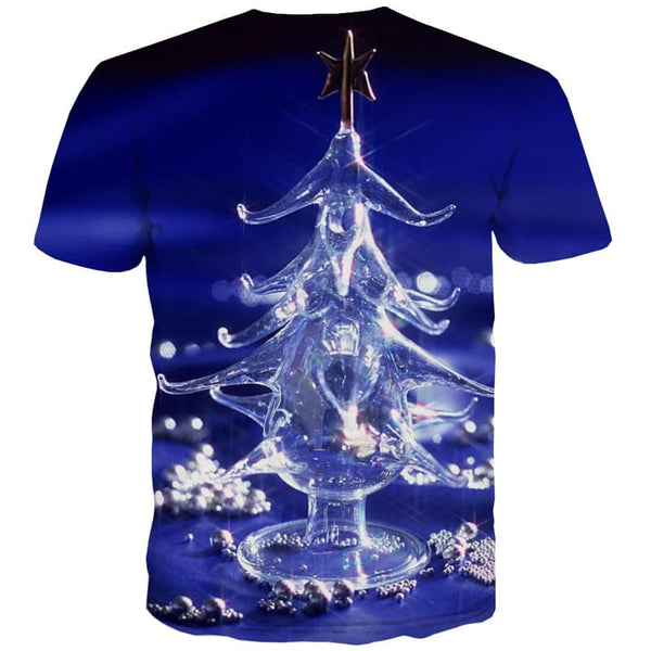 
Christmas T-shirt Men Christmas Tree T-shirts Graphic Party T-shirts 3d
                
