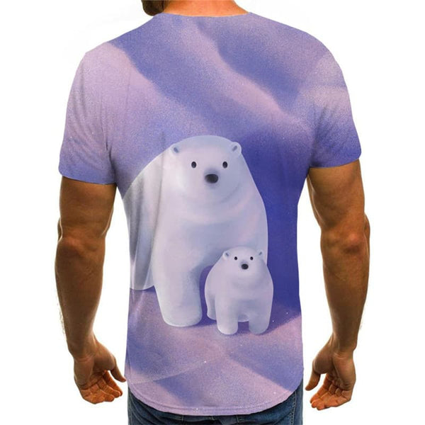 
Bear T shirt Men Animal T-shirts 3d Love Shirt Print Star Anime Clothes
                