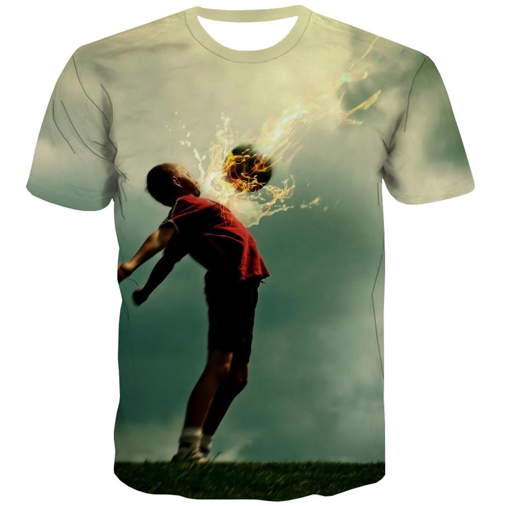 Lawn T shirts Men Football Shirt Print Athletics Tshirts Cool Stadium Tshirts Casual