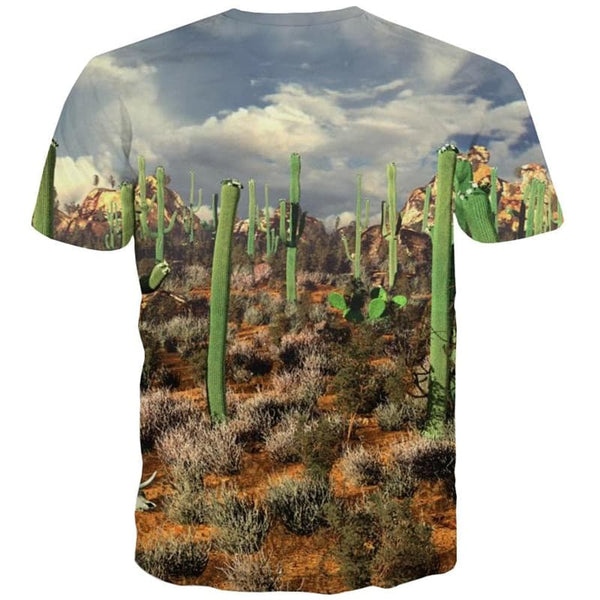 
Landscape T-shirt Men Cactus Funny T shirts Cloud Tshirt Printed Harajuku Tshirts Casual
                