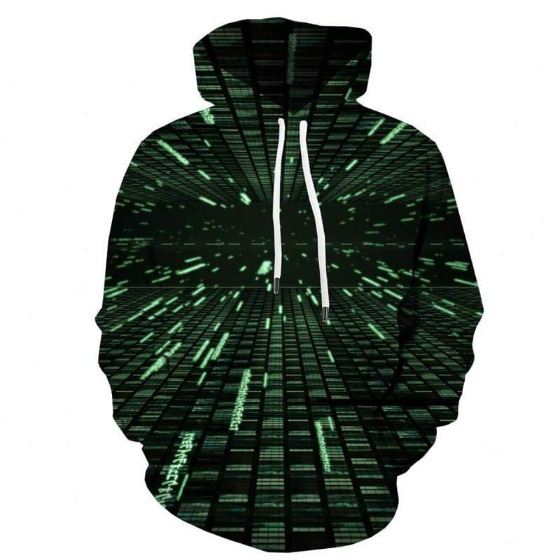 Dizziness Sweatshirts men Technology Hooded Casual Metal Hoodie Print Black 3d Printed - KYKU
