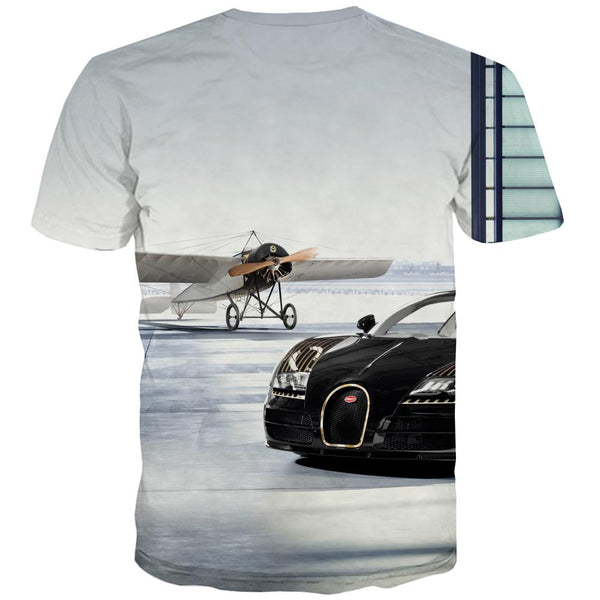 
Racing Car T shirts Men Metal Tshirts Cool City Tshirt Anime Gray T-shirts 3d Retro Shirt Print
                