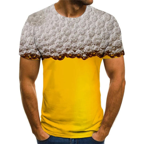 
Beer T shirt Men Novel Funny T shirts Hip Hop T-shirts 3d Harajuku Shirt Print
                
