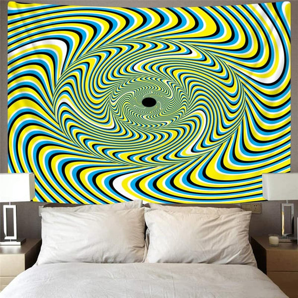 
Hypnosis Tapiz Abstract Wall Tapestry Psychedelic Tenture Mandala Black Hole Tapestries
                