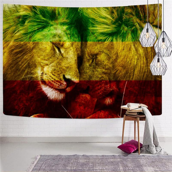 
Lion Tapiz Animal Tapestries Anime Rug Wall Love Wall Tapestry Family Tenture Mandala
                