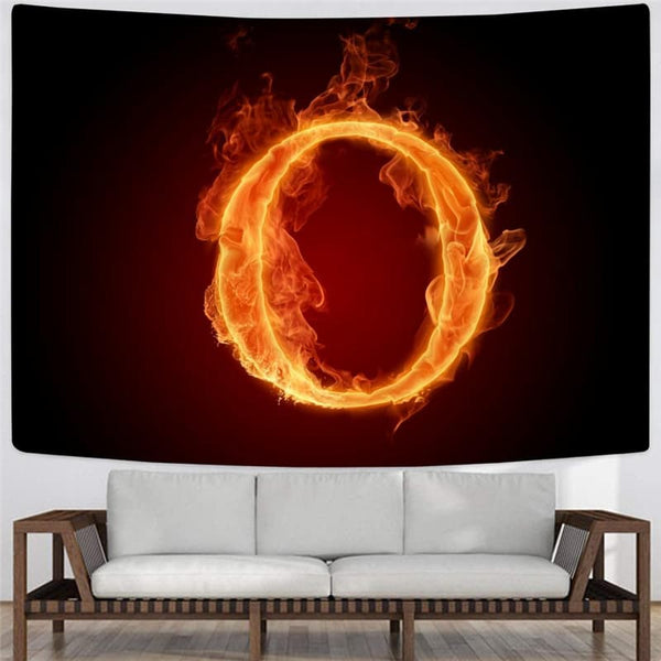 
Flame Tapestry The Letter O Rug Wall Couple Tenture Mandala Wall Hanging Mandala
                